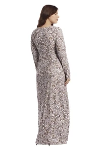 June + Vie Women's V Neck Midi Dress