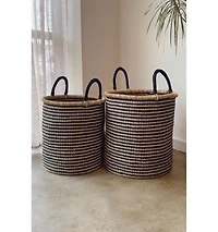 Mbare, Handwoven Stripes Hamper