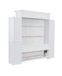 Streamdale Furniture Murphy Bed w/ Shelves and Led Lights