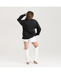 Gameday Couture Women's Black Vanderbilt Commodores Oversized Honor Roll Long Sleeve T-Shirt