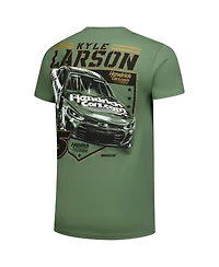 Classic Ink Usa Men's Hunter Green Kyle Larson Crewneck T-Shirt
