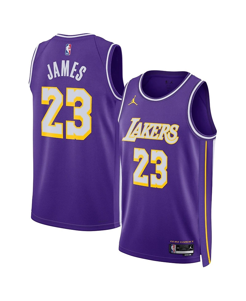 Jordan Men's and Women's LeBron James Purple Los Angeles Lakers Swingman Jersey - Statement Edition