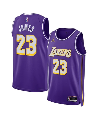 Jordan Men's and Women's LeBron James Purple Los Angeles Lakers Swingman Jersey - Statement Edition