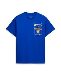 Spire Motorsports Men's Royal Daniel Suarez 7 Freeway Insurance T-Shirt