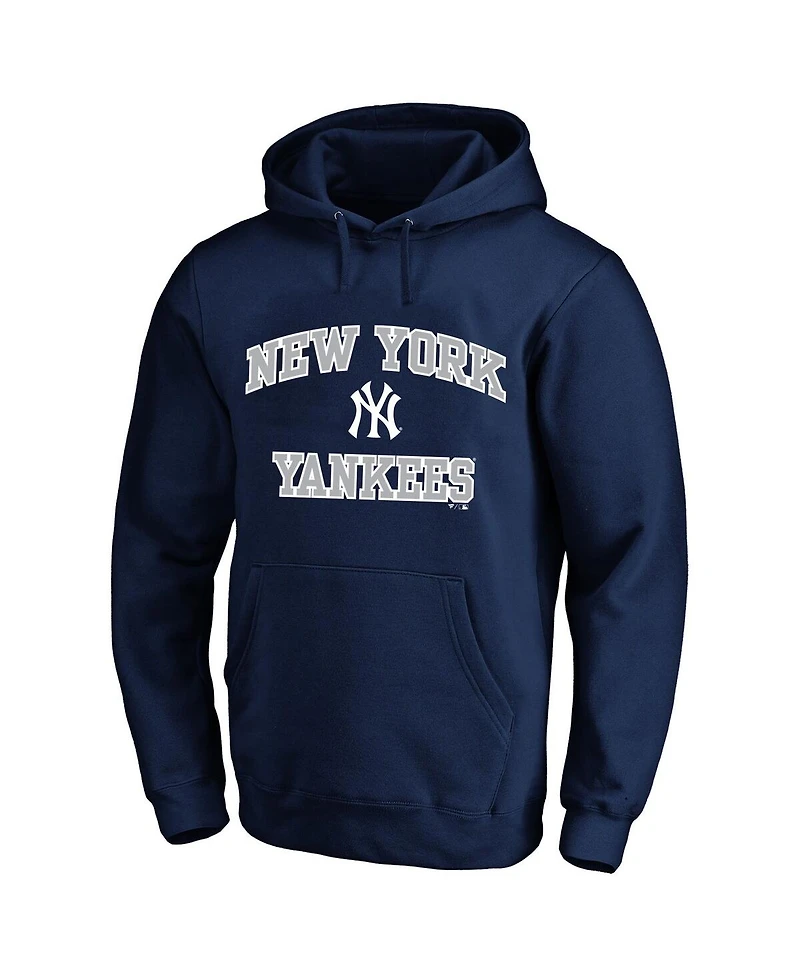 Fanatics Men's Navy New York Yankees Big & Tall Heart Soul Hoodie