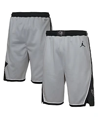 Jordan Big Boys and Girls Silver San Antonio Spurs Authentic Statement Edition Swingman Shorts
