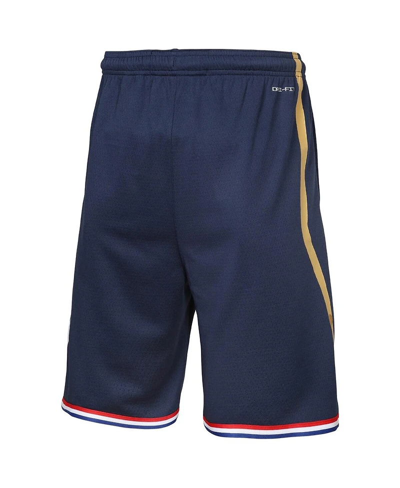 Nike Big Boys and Girls Navy Philadelphia 76ers 2025/26 City Edition Swingman Performance Shorts