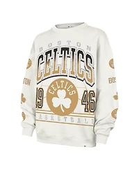 '47 Brand Women's Natural Boston Celtics 2025/26 City Edition Go Big Oversized Sweatshirt