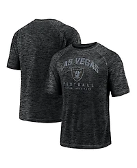 Fanatics Men's Black Las Vegas Raiders Shade Battle Ready Raglan Space-Dye T-Shirt