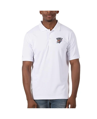 Antigua Men's White Oklahoma City Thunder Legacy Pique Polo Shirt