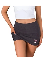 Concepts Sport Women's Charcoal Texas Rangers Centerline Knit Skort