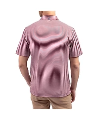 Cutter & Buck Men's Garnet South Carolina Gamecocks Virtue Eco Pique Stripe DryTec Polo Shirt