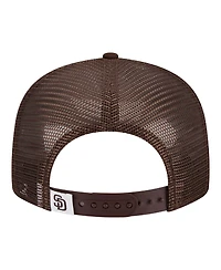 New Era Big Boys and Girls Brown San Diego Padres 9FIFTY Trucker Snapback Hat