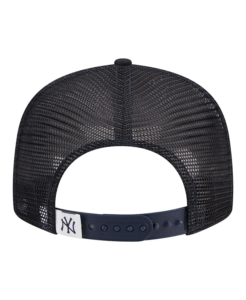 New Era Big Boys and Girls Navy New York Yankees 9FIFTY Trucker Snapback Hat
