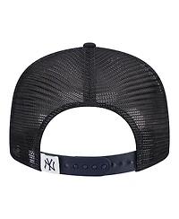 New Era Big Boys and Girls Navy New York Yankees 9FIFTY Trucker Snapback Hat