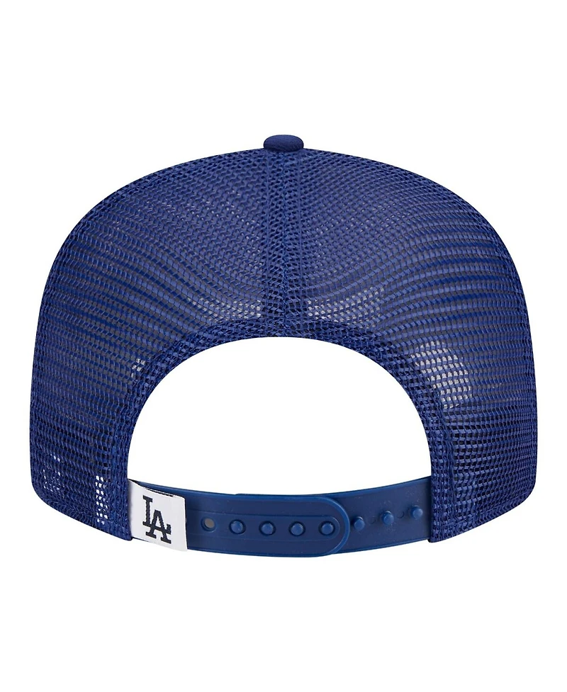 New Era Big Boys and Girls Royal Los Angeles Dodgers 9FIFTY Trucker Snapback Hat