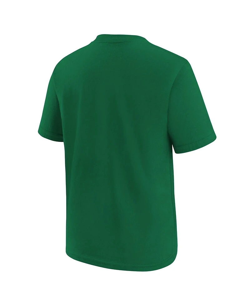 Nike Big Boys and Girls Kelly Green Boston Celtics Team Essential Logo T-Shirt