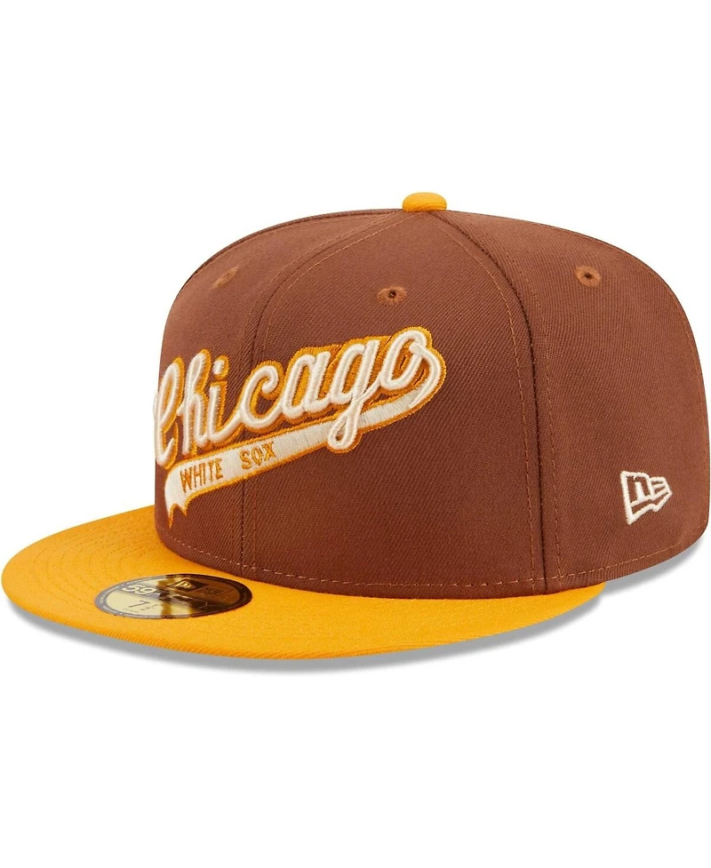 New Era Men's Brown Chicago White Sox Tiramisu 59FIFTY Fitted Hat