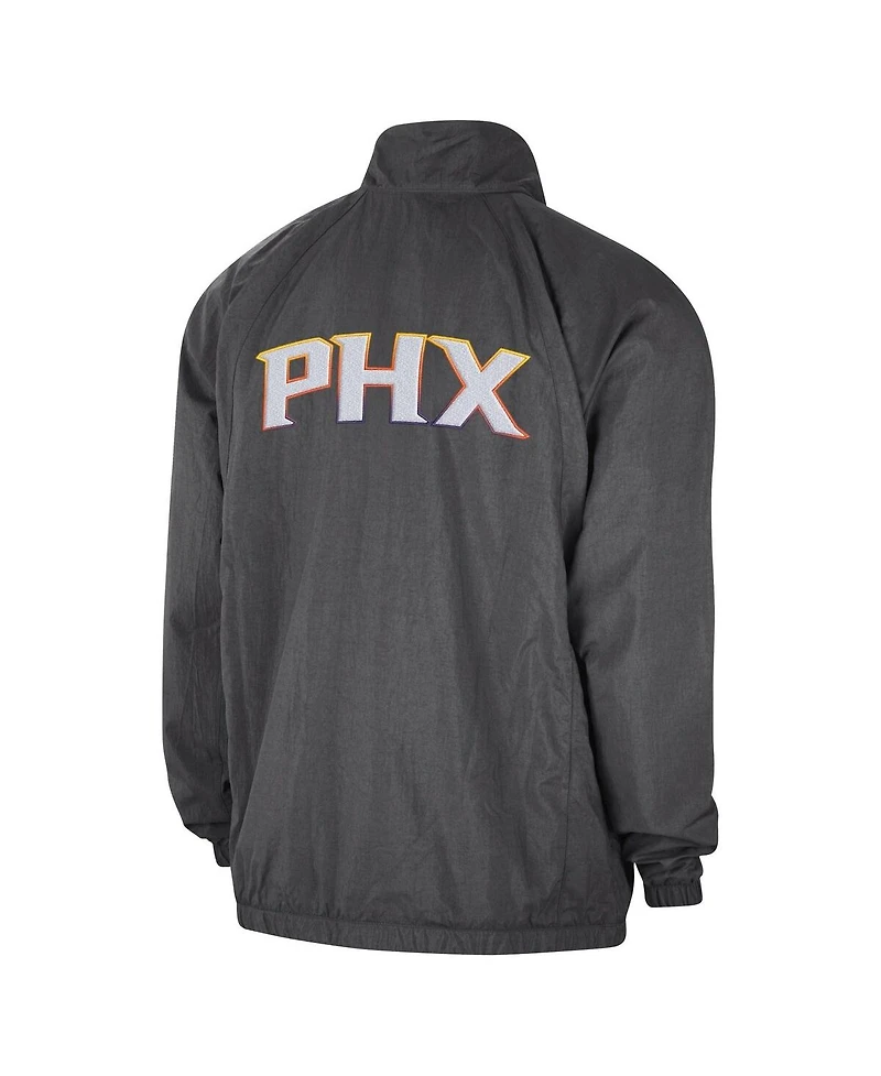 Jordan Men's Gray Phoenix Suns Courtside Statement Edition Jumpman Jam Full-Zip Jacket