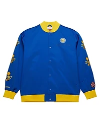 Mitchell & Ness Men's Royal Golden State Warriors Hardwood Classics Team Og 3.0 Lightweight Satin Full-Snap Jacket