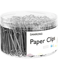 Danrong Silver Jumbo Paper Clips, 270pcs 2 Inch (50 mm) Paper Clip, Large Paperclips Great for Office School and Personal Use