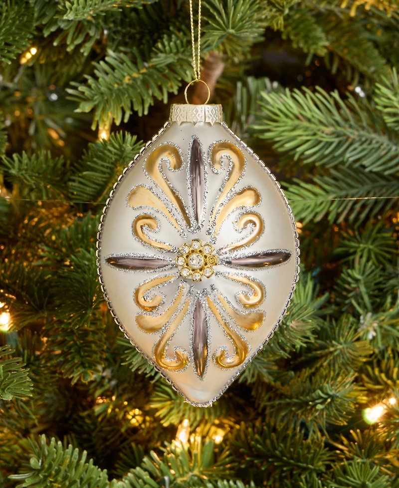 Holiday Lane Blessed with Snowflake Finial Ornament, Macy's Exclusive