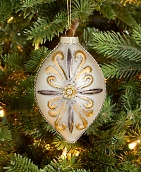Holiday Lane Blessed with Snowflake Finial Ornament, Macy's Exclusive