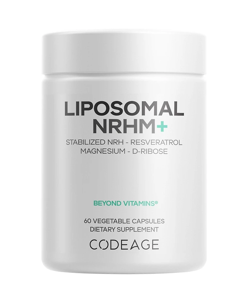 Codeage Liposomal Nrhm Resveratrol, D-Ribose, Quercetin, Magnesium, Vitamin C, 60 Capsules