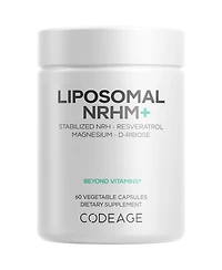 Codeage Liposomal Nrhm Resveratrol, D-Ribose, Quercetin, Magnesium, Vitamin C, 60 Capsules