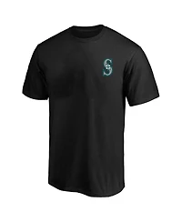Fanatics Men's Profile Black Seattle Mariners Big & Tall Two-Sided Graphic T-Shirt