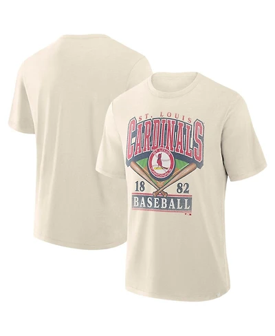 Fanatics Men's Profile Cream St. Louis Cardinals Big & Tall Screen Print T-Shirt