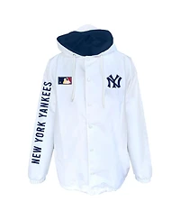 Mitchell & Ness Men's White New York Yankees Big Tall Full-Snap Hooded Jacket