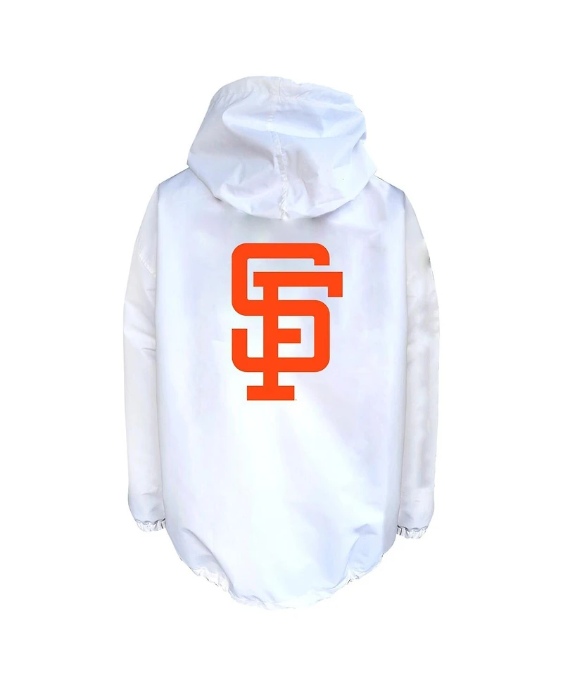 Mitchell & Ness Men's White San Francisco Giants Big Tall Full-Snap Hooded Jacket