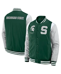 Fanatics Men's Green Michigan State Spartans Elements Elite Full-Snap Jacket