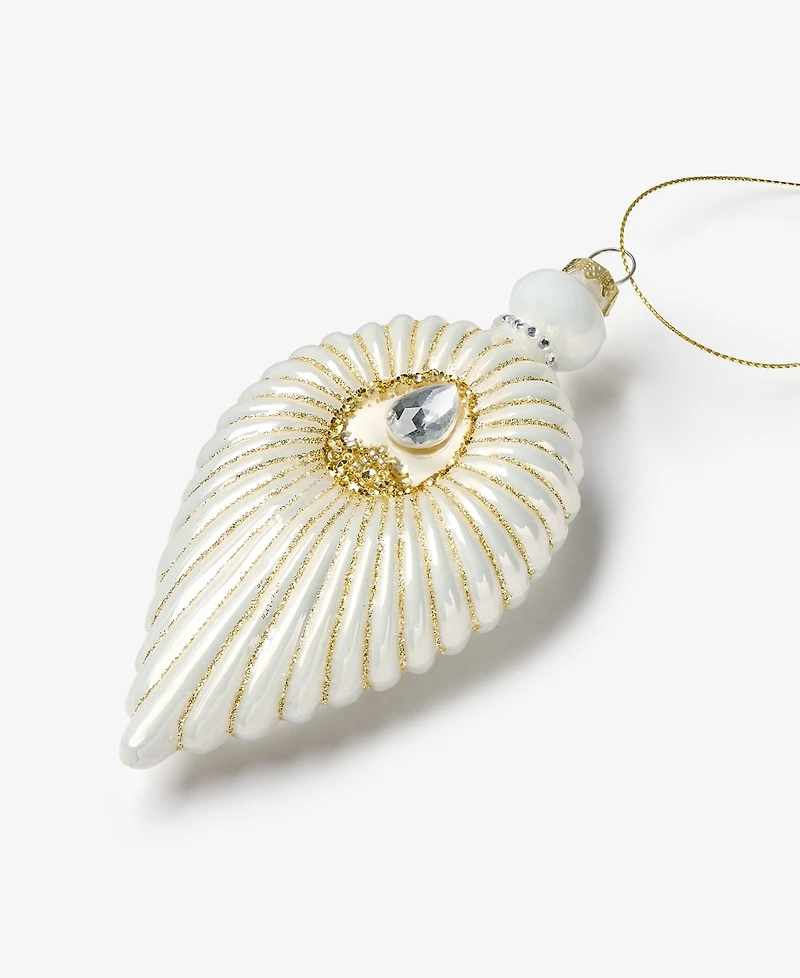 Holiday Lane Blessed Embellished Shell Ornament, Macy's Exclusive