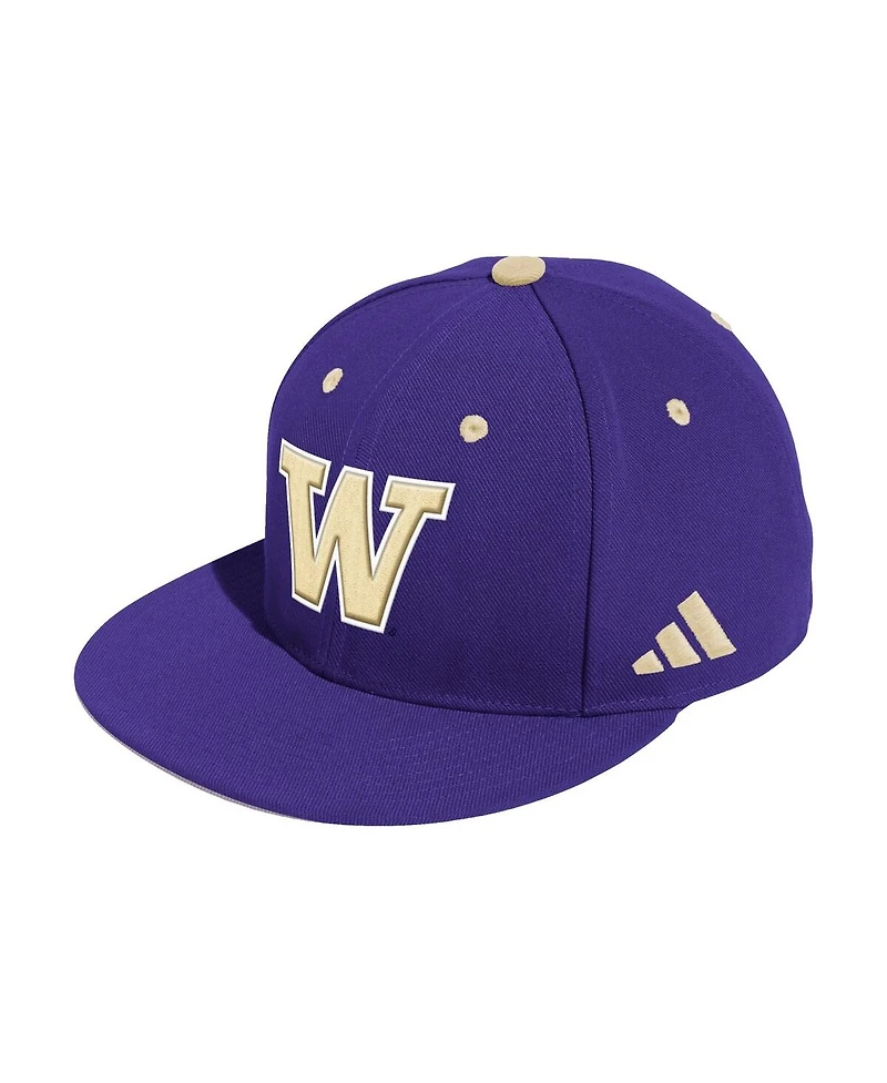 Adidas Men's Purple Washington Huskies On-Field Fitted Baseball Hat
