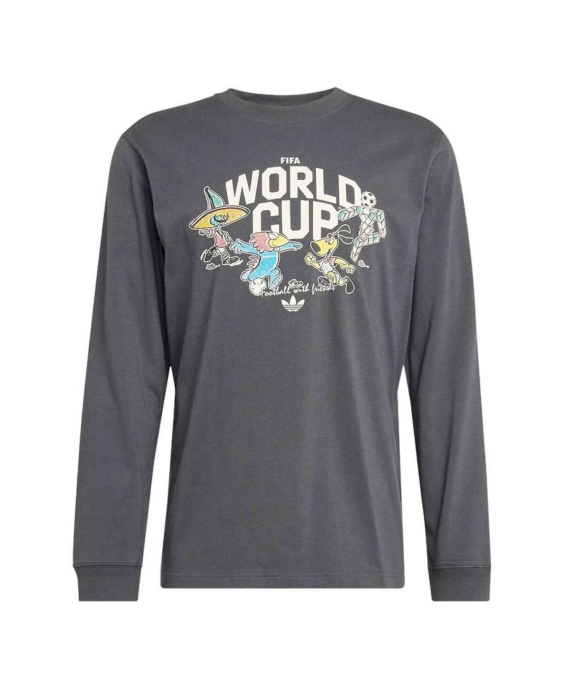 Adidas Men's Fifa World Cup Historic Mascot Long Sleeve T-Shirt