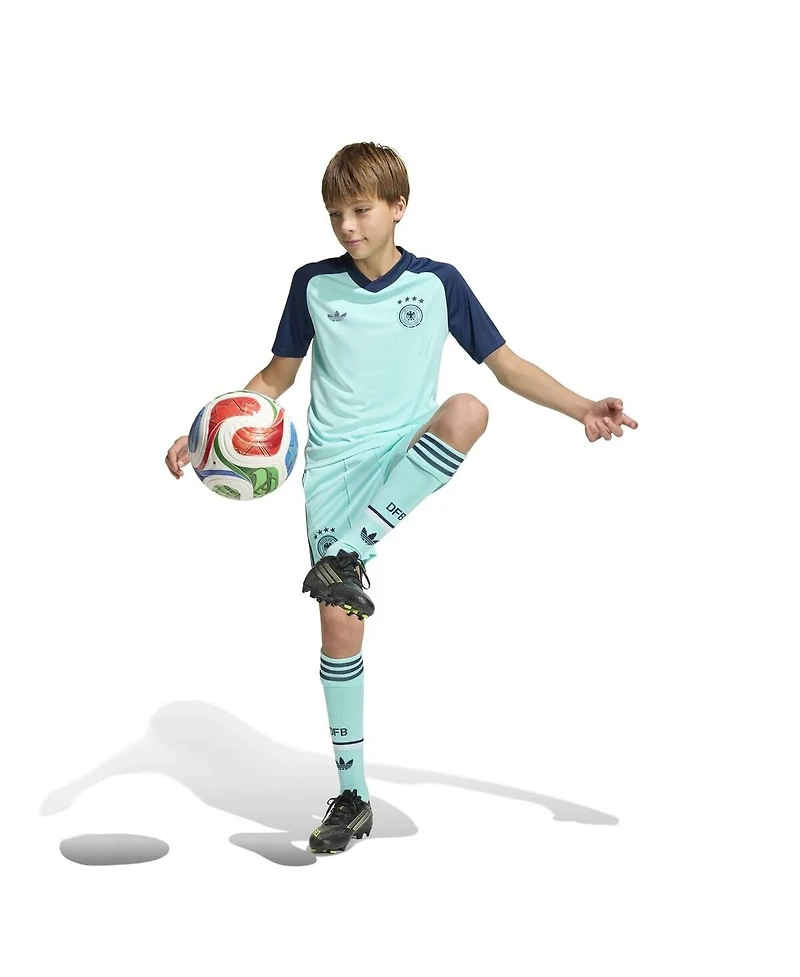 Adidas Big Boys and Girls Turquoise Germany National Team 2026 Pre-Match Jersey