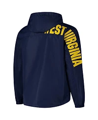 Colosseum Men's Navy West Virginia Mountaineers Reloaded Anorak Half-Zip Jacket