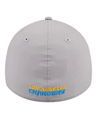New Era Men's Gray Los Angeles Chargers Perforated 39THIRTY Flex Hat