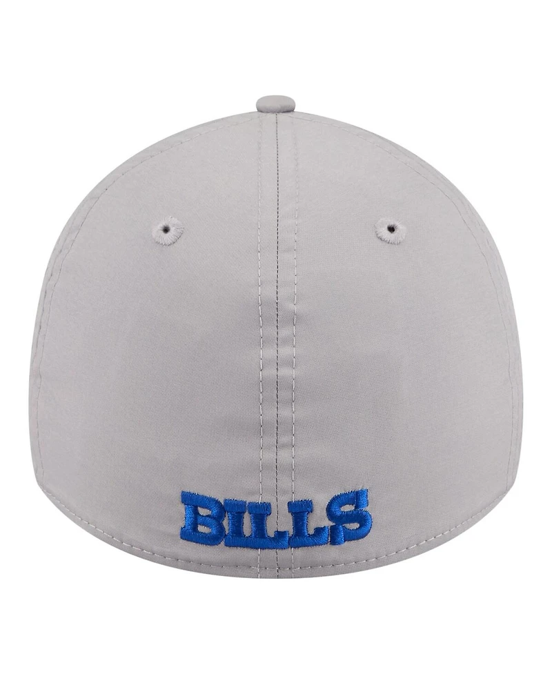 New Era Men's Gray Buffalo Bills Perforated 39THIRTY Flex Hat