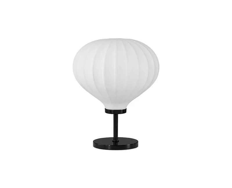 Brightech Nimbus Modern Led Table Lamp with White Balloon Resin Fabric Shade