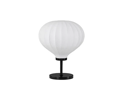 Brightech Nimbus Modern Led Table Lamp with White Balloon Resin Fabric Shade