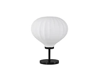 Brightech Nimbus Modern Led Table Lamp with White Balloon Resin Fabric Shade