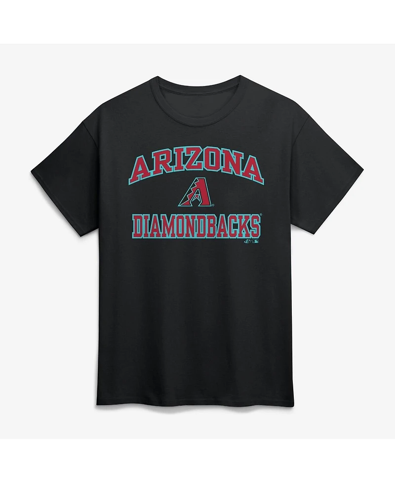 Logo Athletic Men's Black Arizona Diamondbacks Heart and Soul T-Shirt