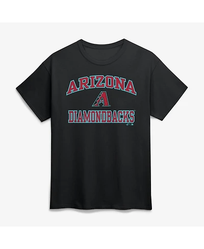 Logo Athletic Men's Black Arizona Diamondbacks Heart and Soul T-Shirt