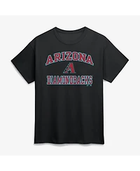 Logo Athletic Men's Black Arizona Diamondbacks Heart and Soul T-Shirt