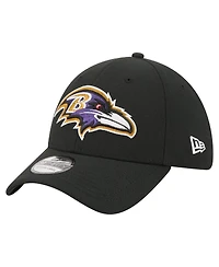 New Era Men's Black Baltimore Ravens Core Team 39THIRTY Flex Hat