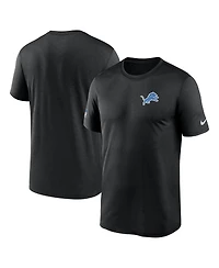 Nike Men's Black Detroit Lions Sideline Legend Small Logo Dri-fit T-Shirt