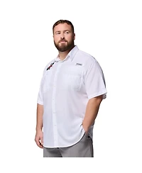 Columbia Men's White Florida Gators Big & Tall Tamiami Omni-Shade Button-Down Shirt